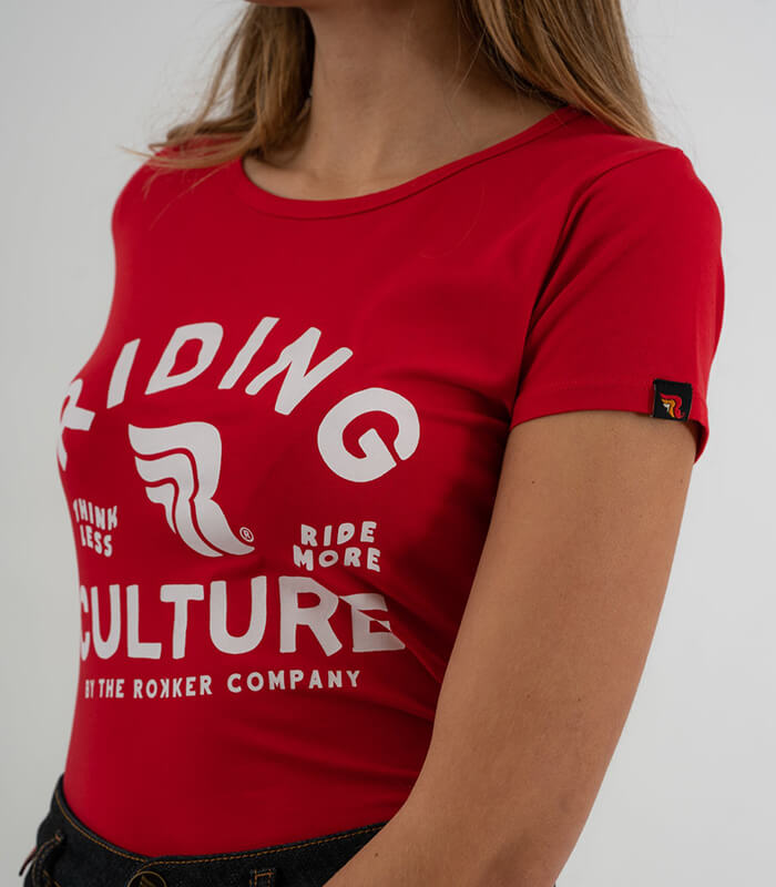 Riding Culture Ride More Lady Red T-Shirt