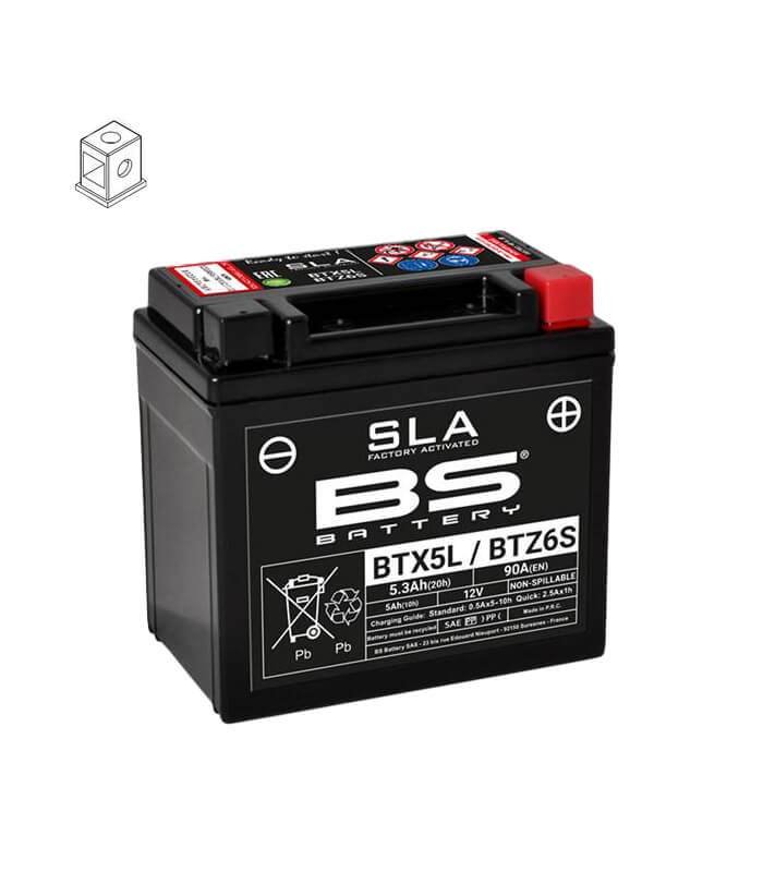 BS Battery BTX5L/BTZ6S SLA ready to use