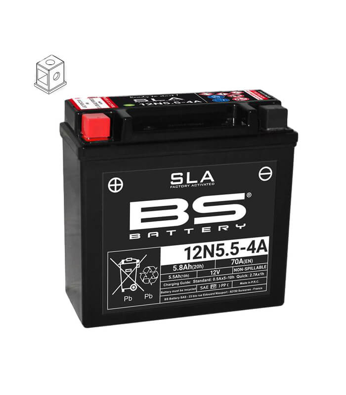 BS Batterie 12N5,5-4A SLA startbereit