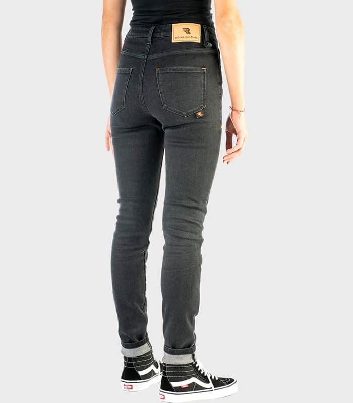 Riding Culture High Waist Women Motorcycle Jeans