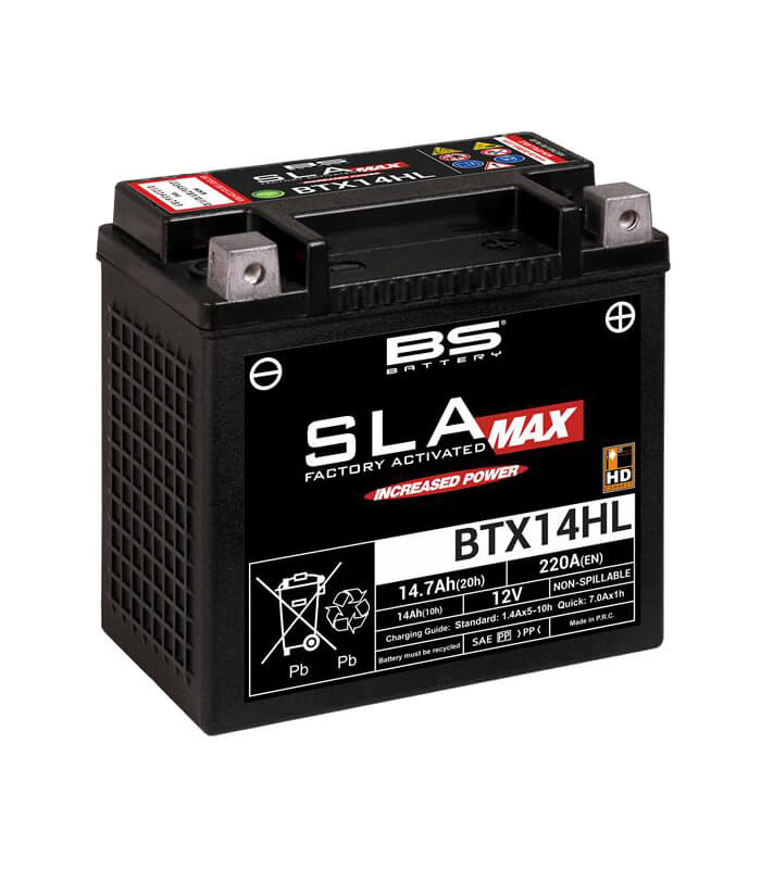 BS Batterie BTX14HL SLA MAX startbereit