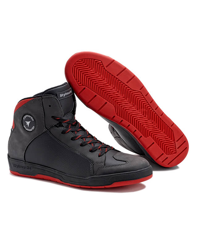 Stylmartin Double WP Black-Red Motorcycle Sneakers