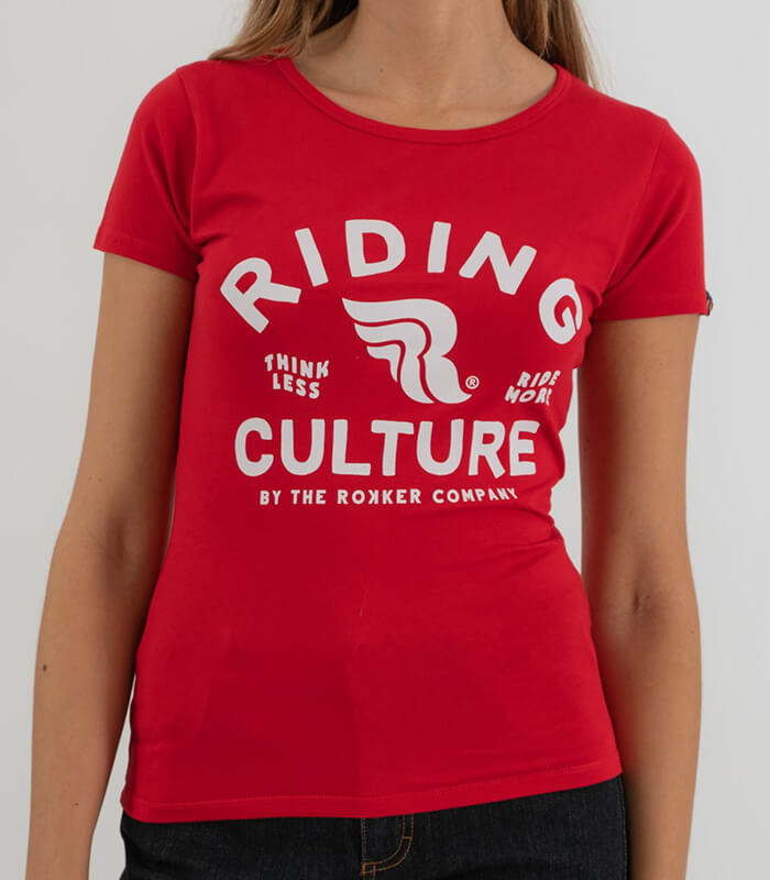 Riding Culture Ride More Lady Red T-Shirt