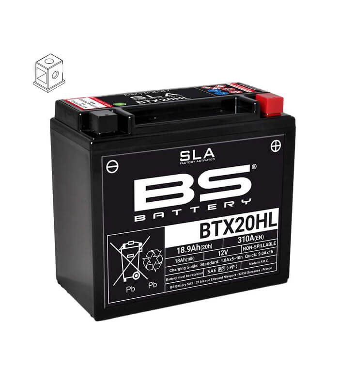 BS Battery BTX20HL SLA ready to use