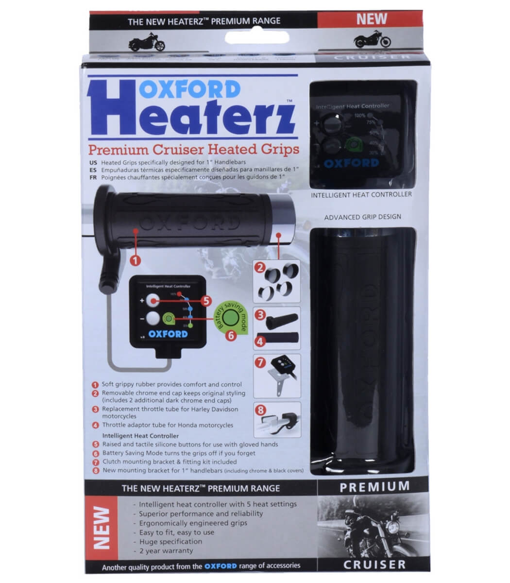 Oxford HotGrips Premium Cruiser with v8 switch