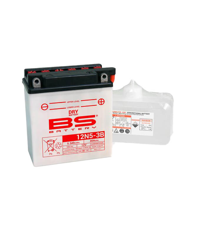 BS Battery 12N5-3B with acid pack