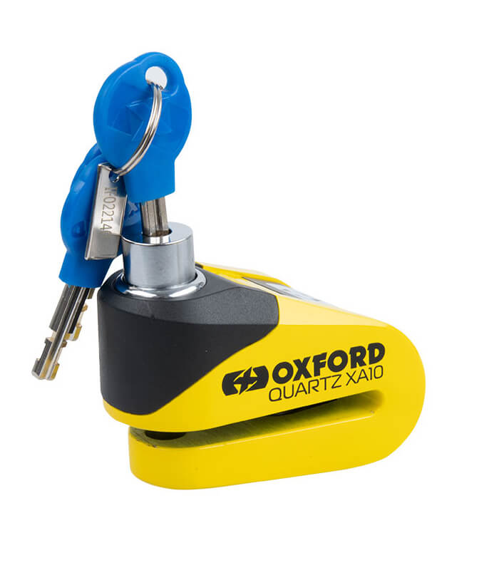 Oxford Quartz XA10 Bremsscheibenschloss mit Alarm