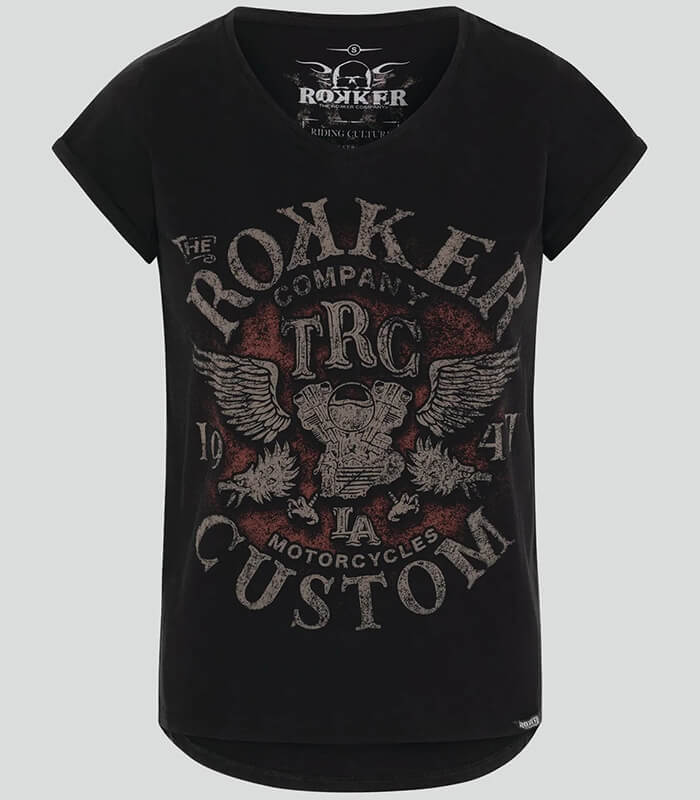 Rokker Custom Lady T-Shirt Schwarz