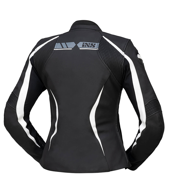 IXS RS-600 Women's Leather Jacket Black-Grey-White