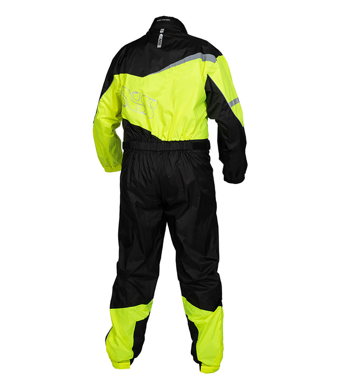 IXS Rain Suit 1.0 Black - Fluo Yellow
