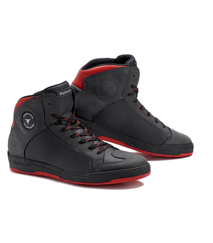 Stylmartin Double WP Black-Red Motorcycle Sneakers