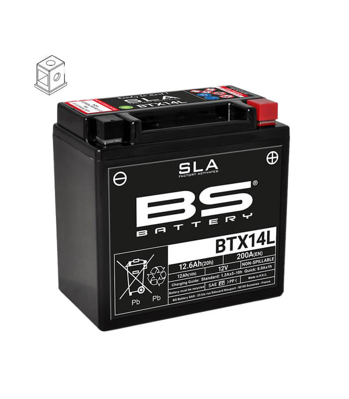 BS Batterie BTX14L SLA startbereit